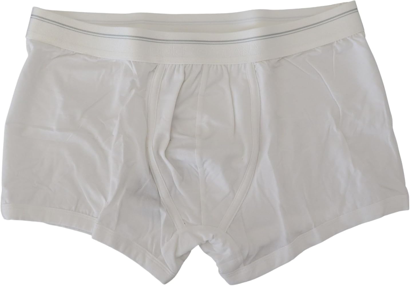 Dolce & Gabbana White Cotton Blend Regular Boxer Men's Underwear