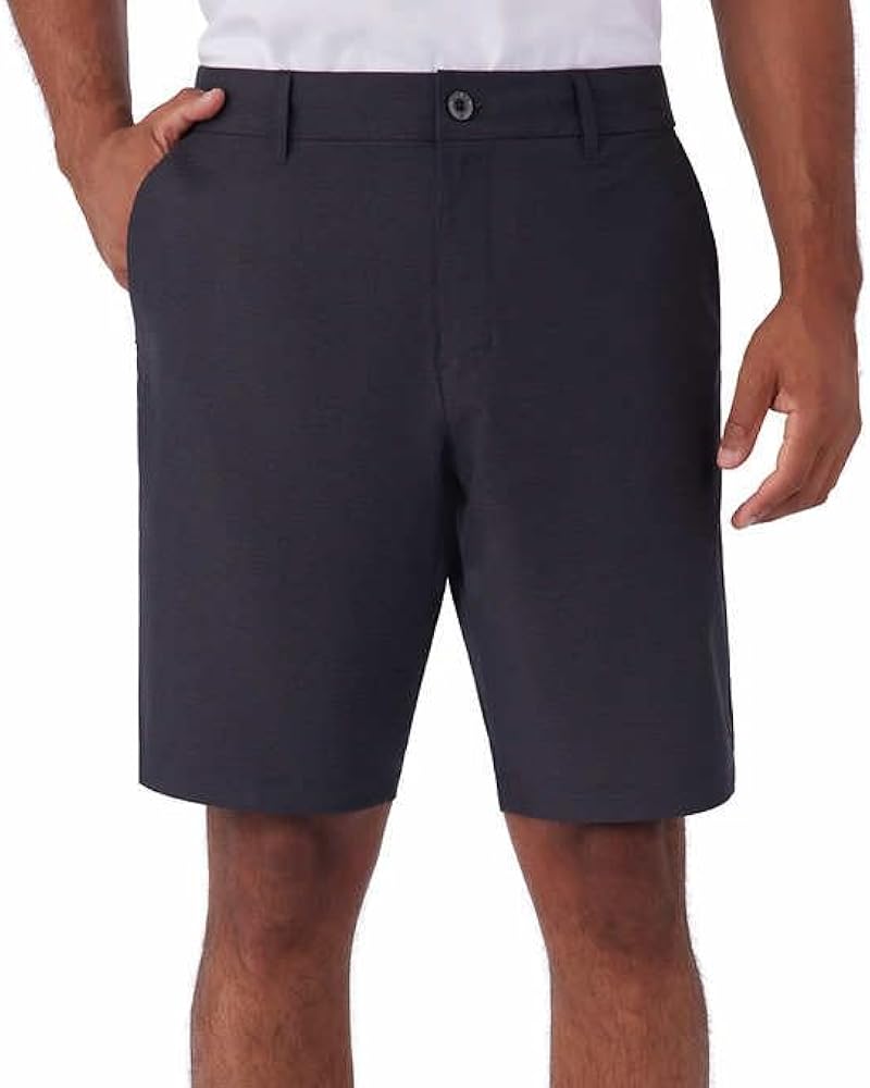 Hang Ten Men's Hybrid Series - Everyday 20" Hybrid Short in Black | Everyday 20" Hybrid Short, 32