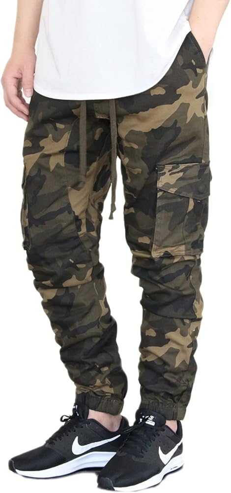 Men's Premium Twill Drop Crotch Jogger Pants S-5XL