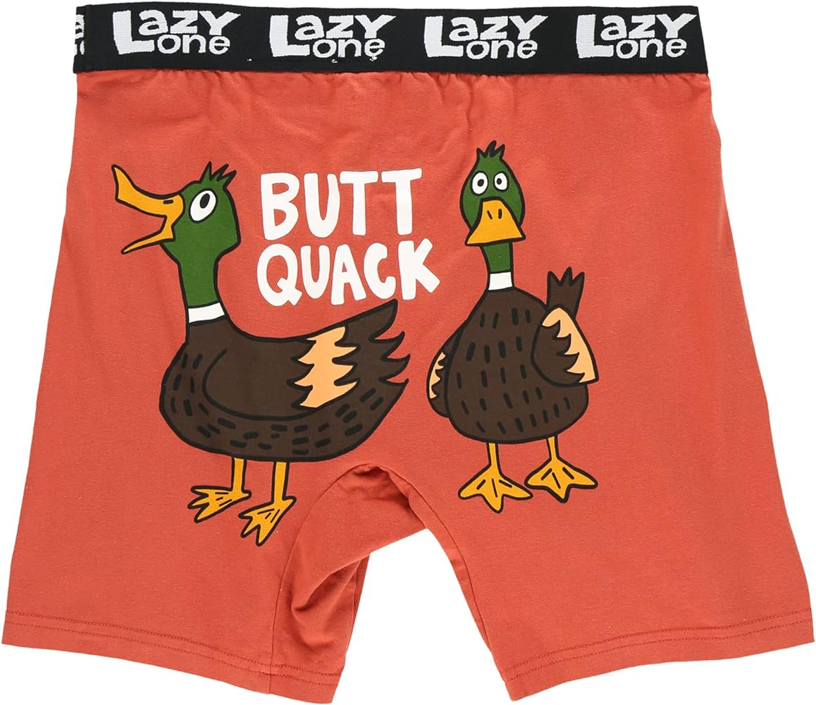 Lazy One Funny Boxer Briefs for Men, Underwear for Men, Gag Gifts For Men