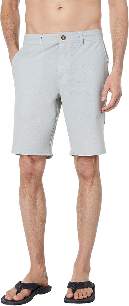 O'NEILL Men's 20 Inch Twill Printed Hybrid Shorts - Water Resistant Mens Shorts with Quick Dry Stretch Fabric and Pockets