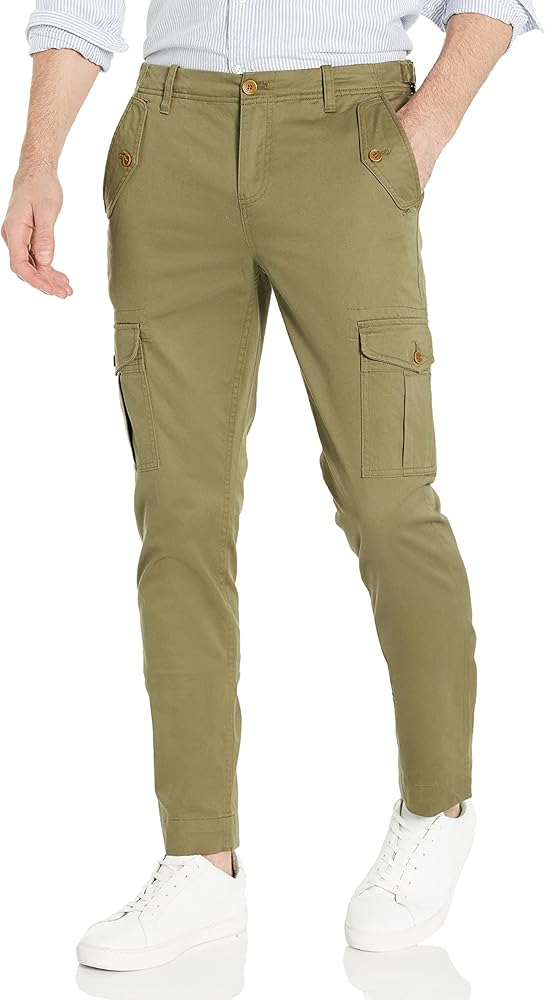 Brooks Brothers Men's Washed Cotton Stretch Cargo Pants