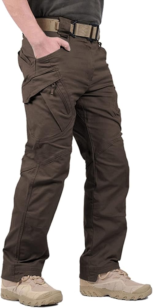 LABEYZON Men's Casual Cargo Work Pants Outdoor Lightweight Military Tactcial Pants for Men with 9 Pockets