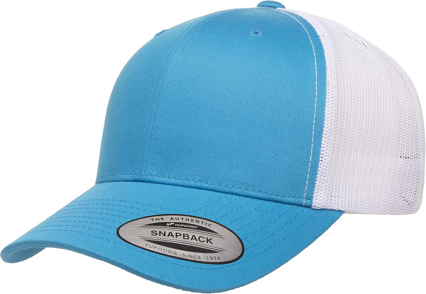 Yupoong YP Classics Retro Trucker Cap, Turquoise/White, OSFA