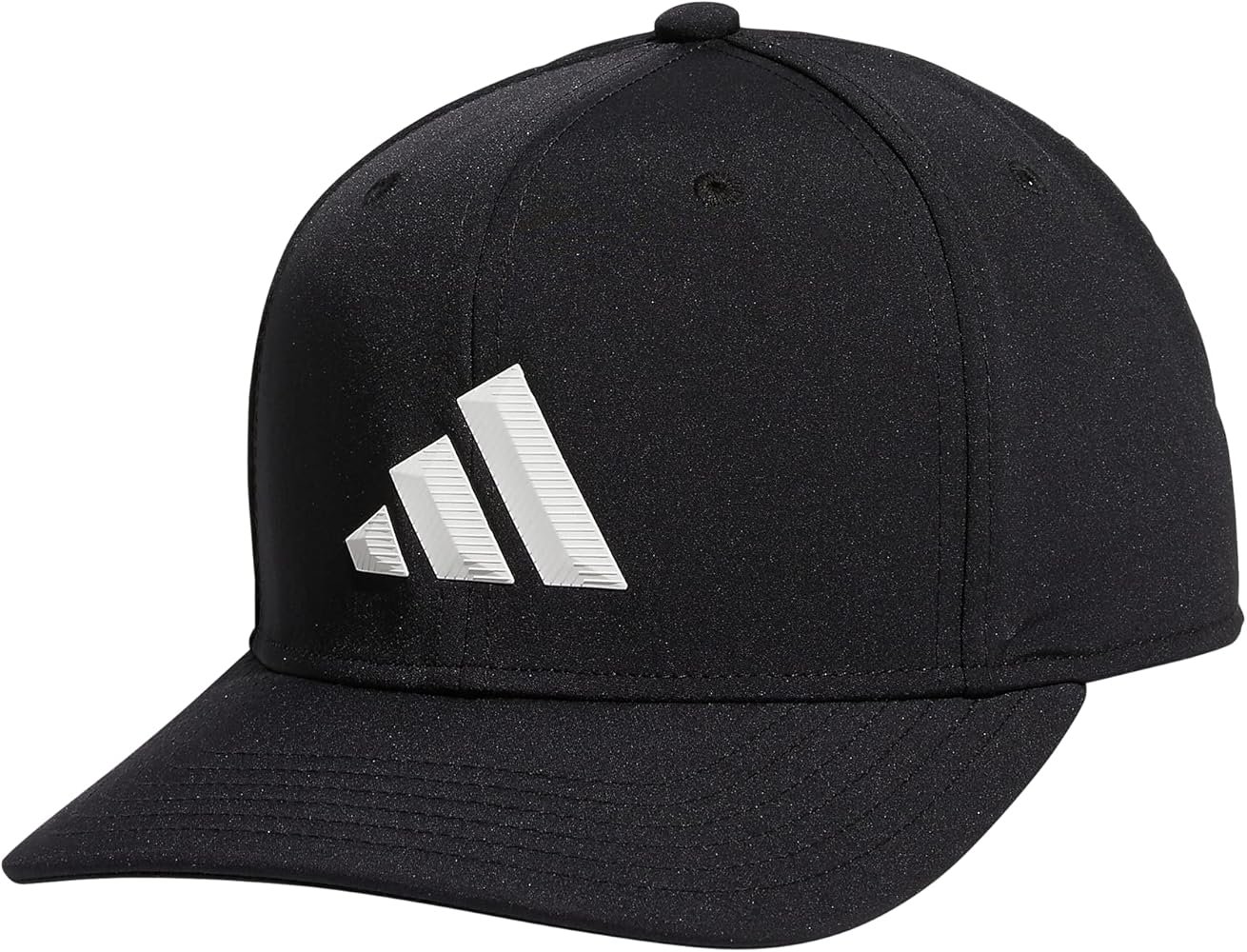 adidas Men's Three Bar Structured Snapback Adjustable Fit Hat 2.0