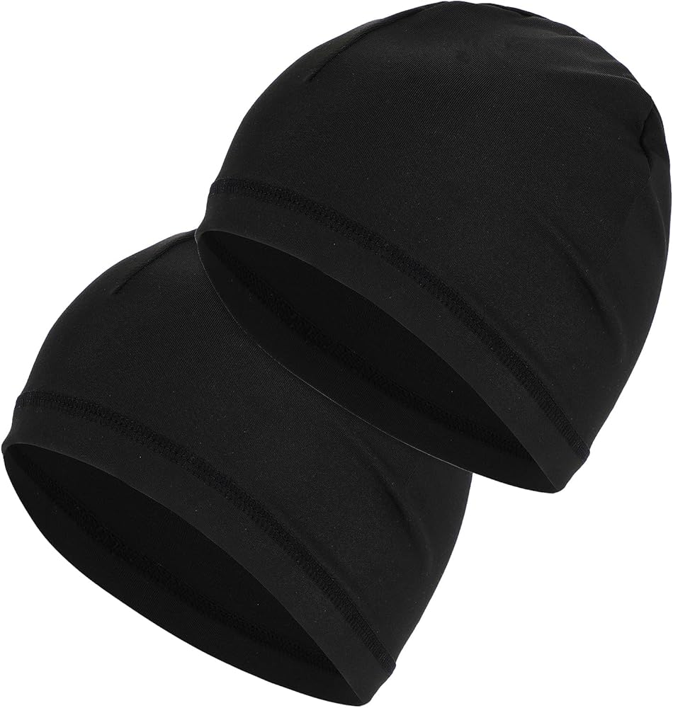 2 Pcs Wave Caps for Men Silky Stocking Caps Doo Rags for 360 540 723 Waves Compression Stain Caps Silky Durags Caps