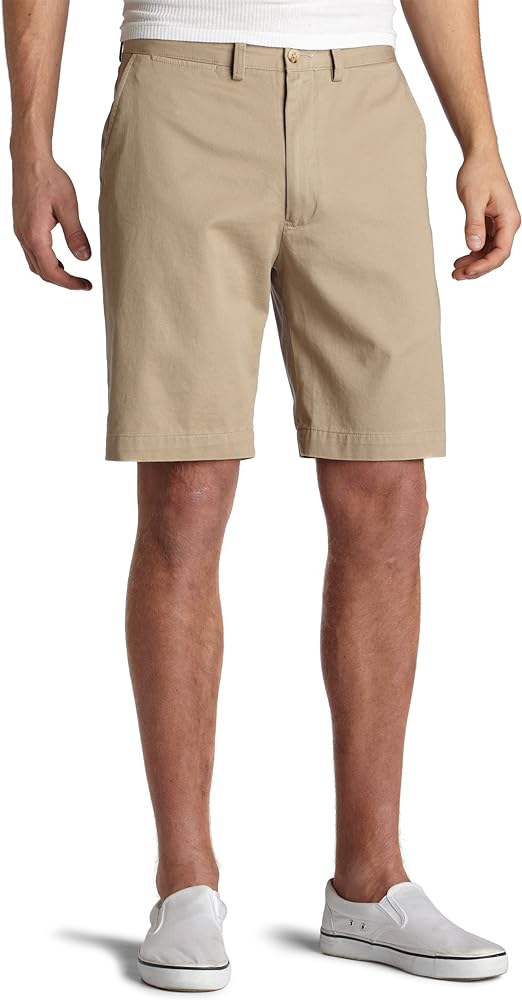 Nautica Men's Cotton Twill Flat Front Chino Short