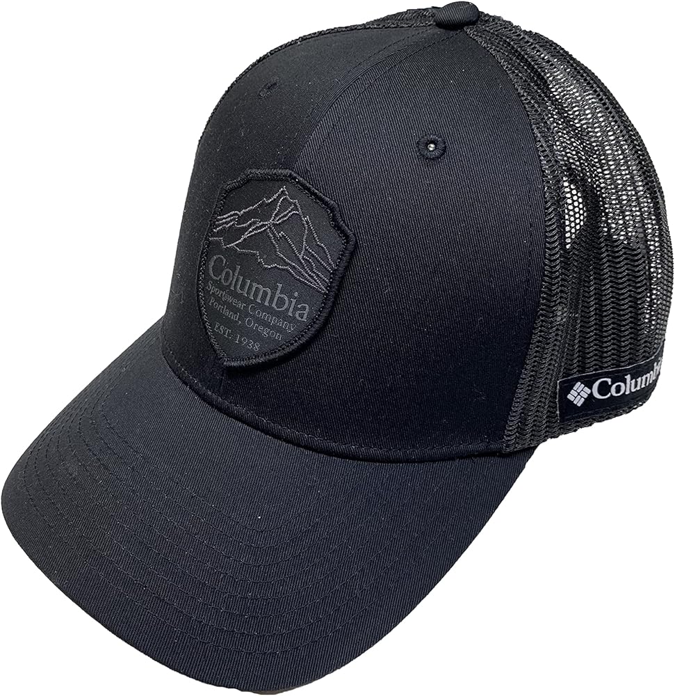 Columbia Men`s Mesh Snapback Cap (as1, Alpha, one_Size, Standard, Black(XU1209-015)/B, One Size)