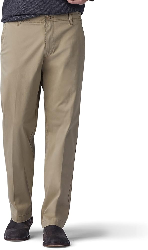 Lee Men's Extreme Motion Flat Front Regular Straight Pant