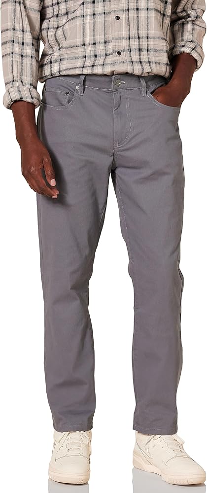 Amazon Essentials Men's Athletic-Fit 5-Pocket Stretch Twill Pant (Available in Big & Tall)