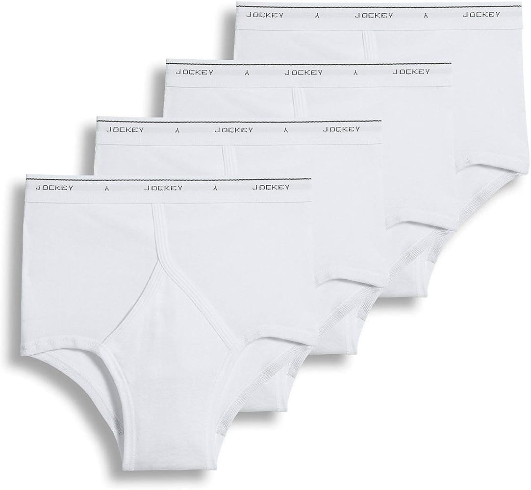 Jockey Cotton Full-Rise Brief 4-Pack White