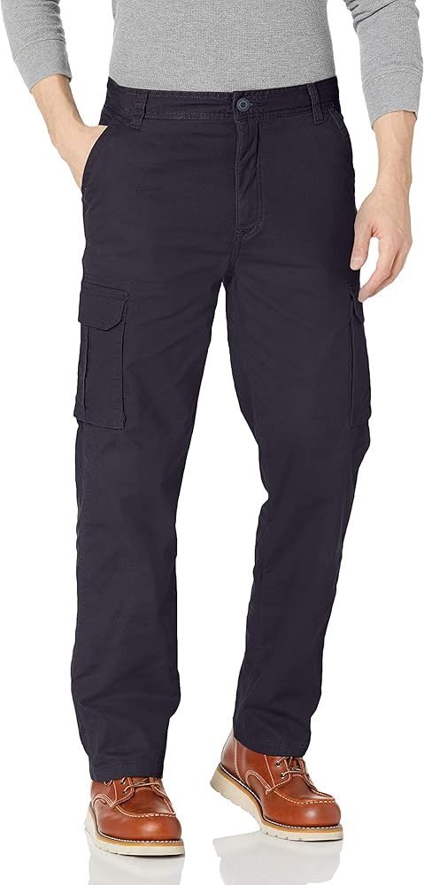 Smith's Workwear Men's Fleece Lined Cargo Canvas Pant