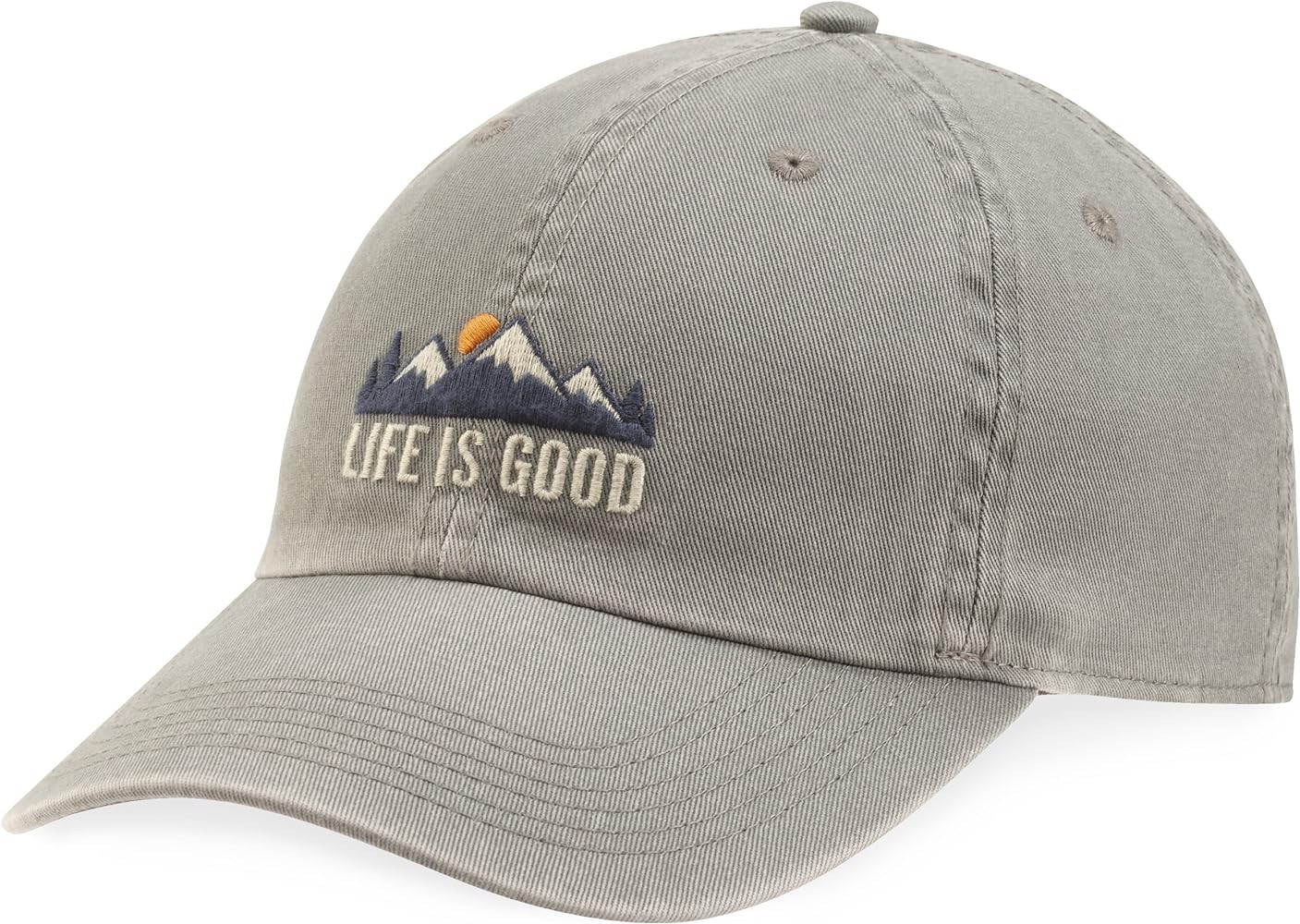 Life is Good Adult Chill Cap-adjustable Embroidered Graphic Baseball Hat for Men and Women, One Size