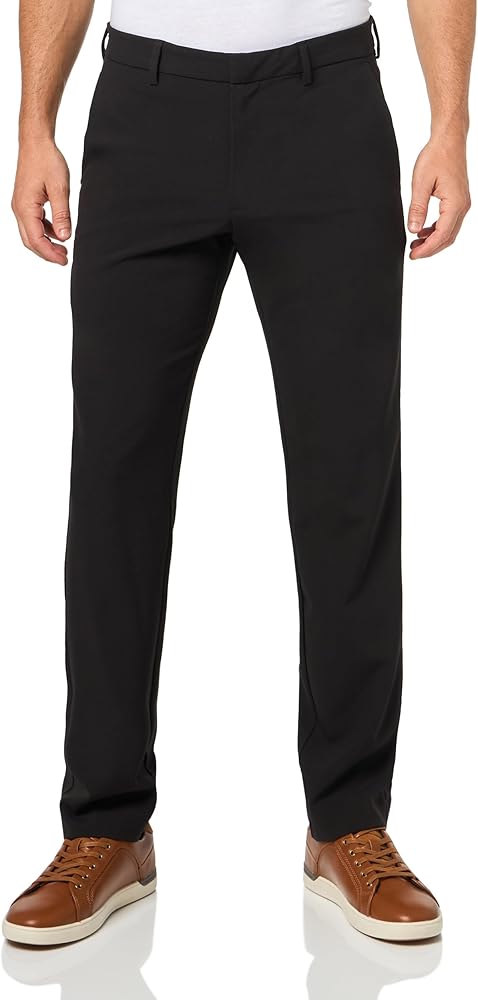 Savane Men's Slim Fit 4-Way Stretch Pant with Active Waistband