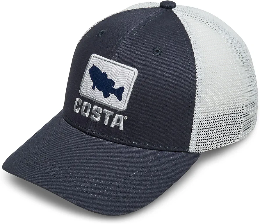 Costa Del Mar Bass Waves Trucker Hat Blue