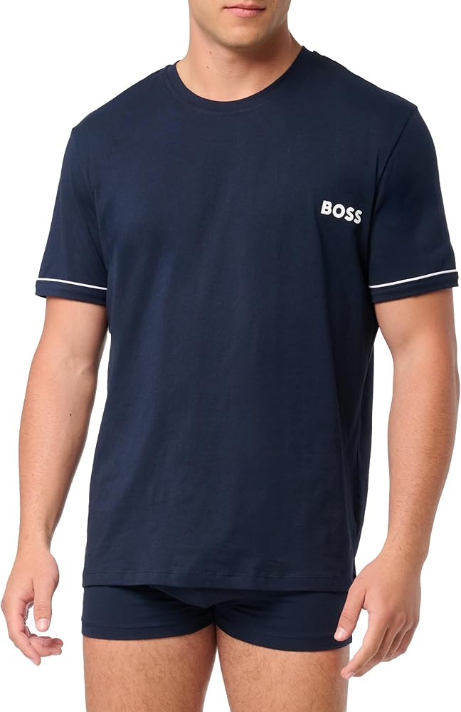 BOSS Men's Printed Logo Tshirt and Trunk Gift Set