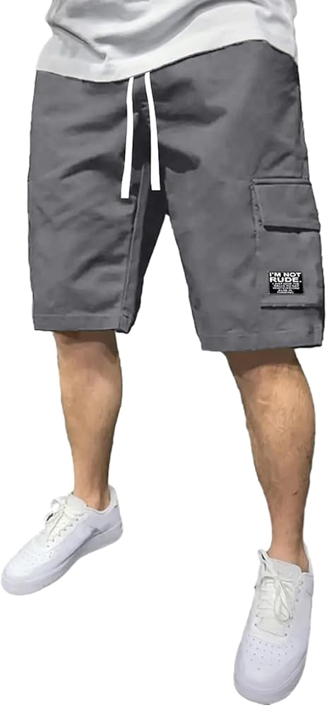 BUXKR Mens Casual Cargo Shorts Classic Hiking Golf Shorts Gym Workout Athletic Shorts Multi Pockets