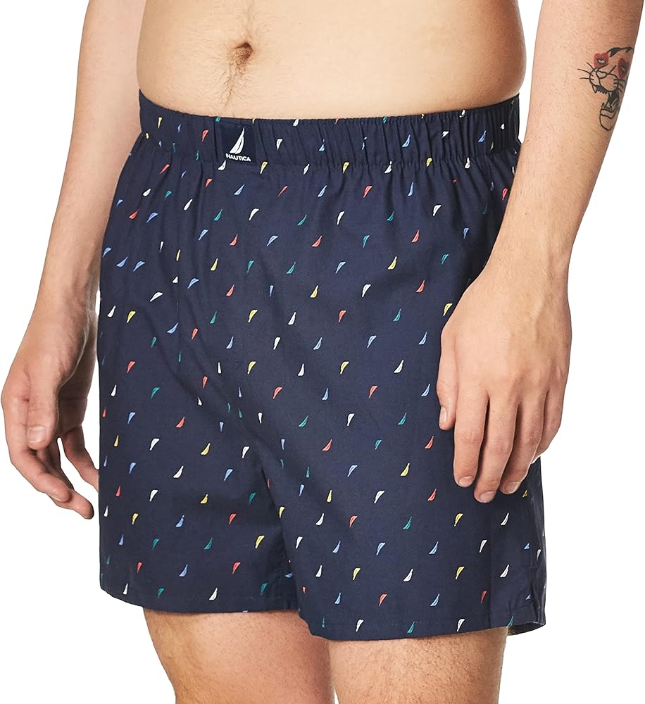 Nautica Men's Classic Cotton Woven Boxer