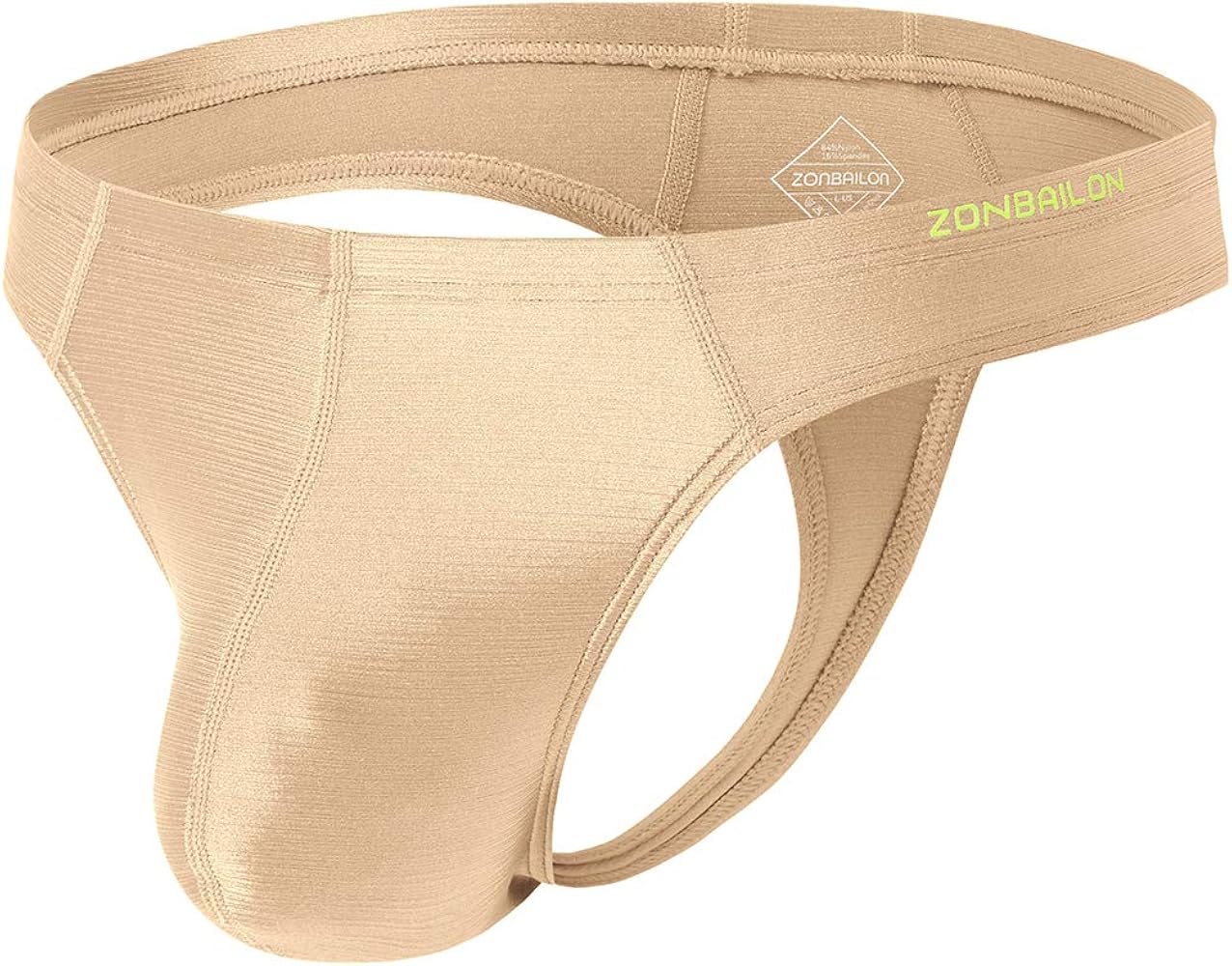 ZONBAILON Men's Thong Underwear G-Strings Silk Bikini Underwear Pouch Athletic Panties Pack M L XL 2XL