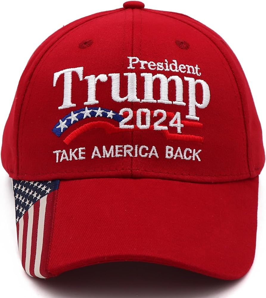 Trump Merchandise Trump Hat 2024 for President MAGA Hat Make America Great Again with USA Flag Cap Donald Trump Gifts