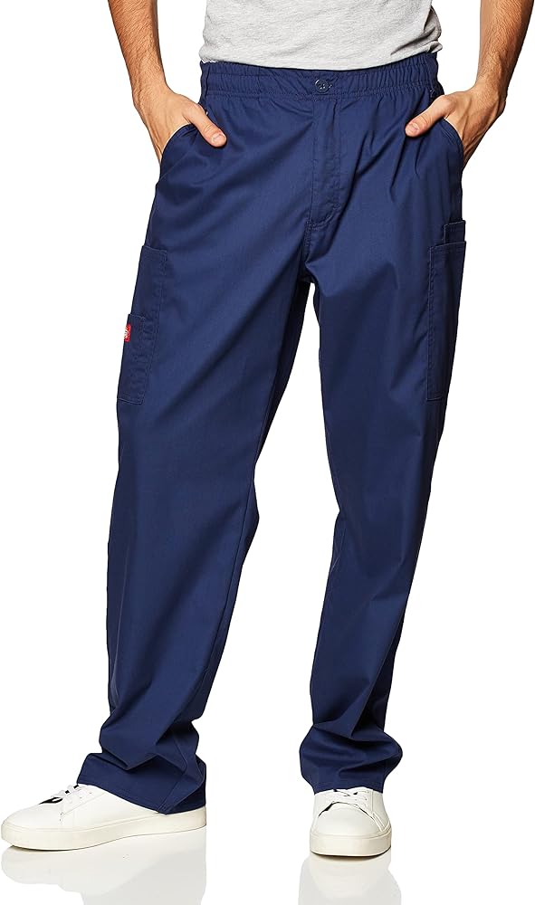 Dickies Men's Pull-On Pant with 7 Pockets Elastic Waistband with Button Closure 81006