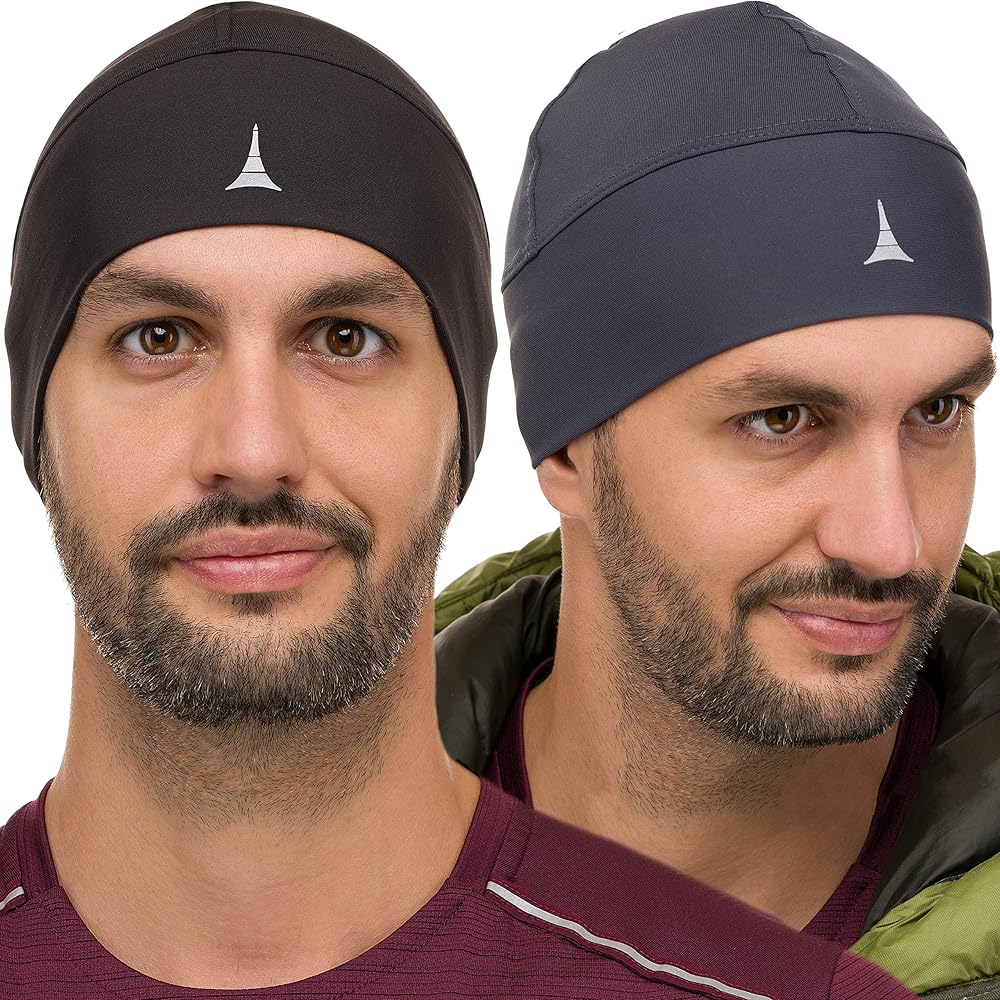 Helmet Liner Sweat Wicking Skull Cap Beanie. Ultimate Performance Moisture Wicking. Fits Under Helmets