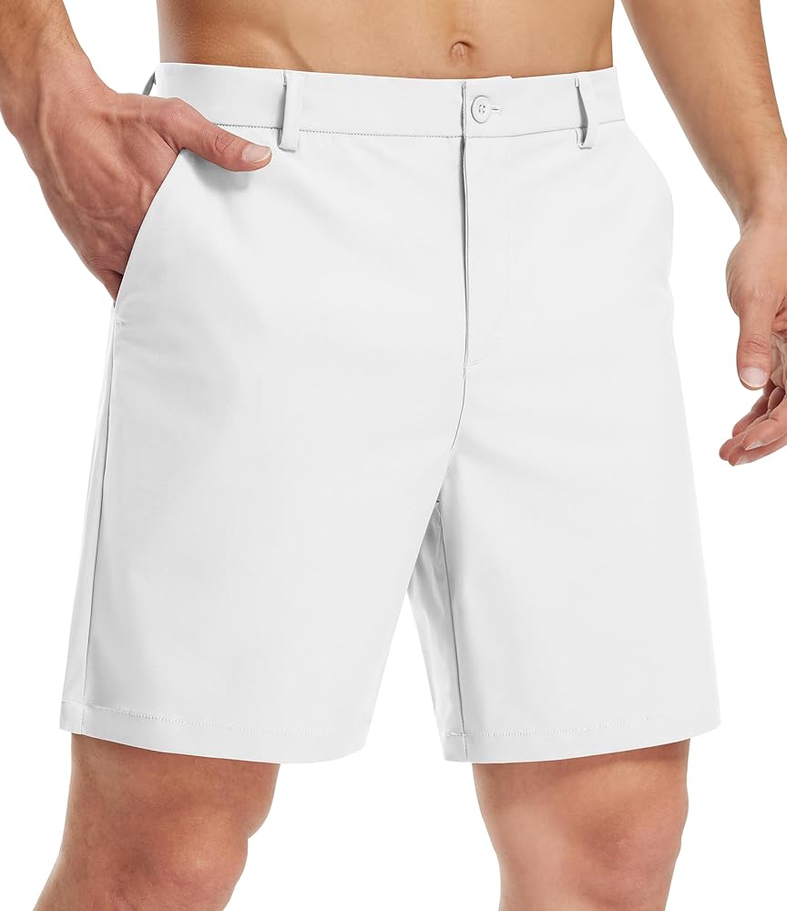 Libin Golf Shorts Men Dress Shorts Casual Work Flat Front Shorts 7" 9" Stretch Lightweight