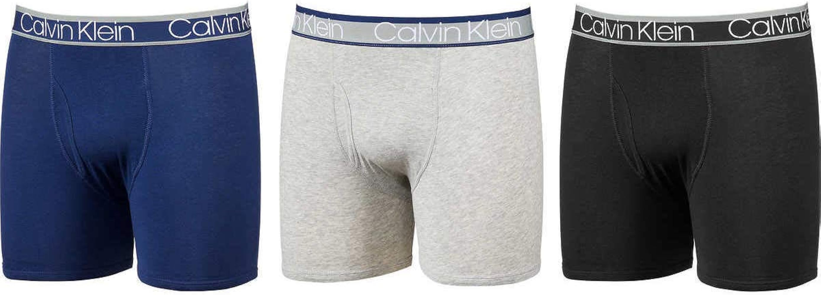 Calvin Klein Mens 3 Pack Cotton Stretch Boxer Briefs