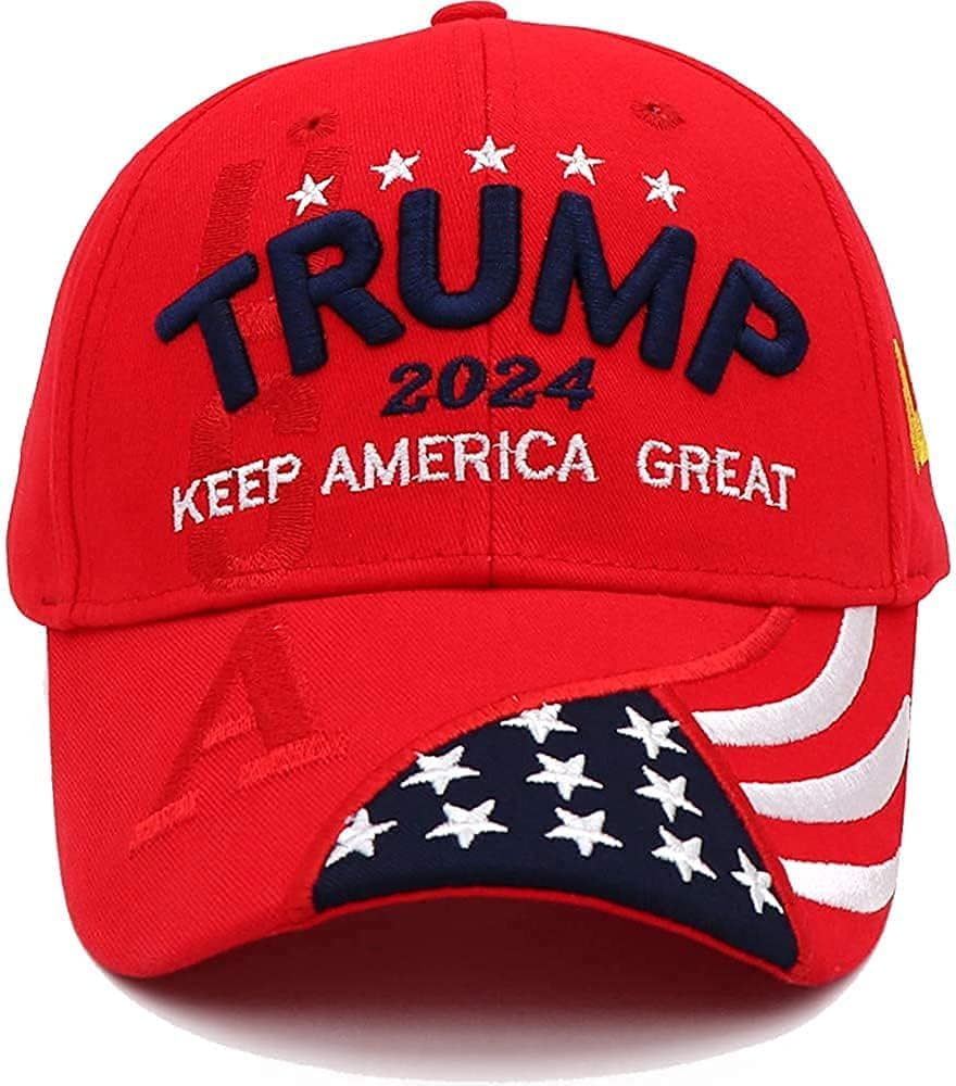 Trump Hat MAGA Hats Trump 2024 Hat Make America Great Again Donald Trump Gift Embroidery Adjustable Baseball Cap