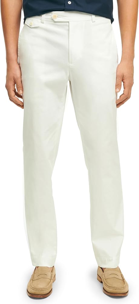 Brooks Brothers Men's Cotton Poplin Slim Fit Stretch Chino Pants