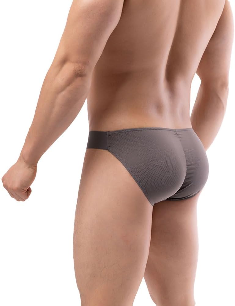 Summer Code Mens Bikini Briefs Soft Breathable Bulge Pouch Underwear Micro Mesh Panties Scrunch Butt Underpants