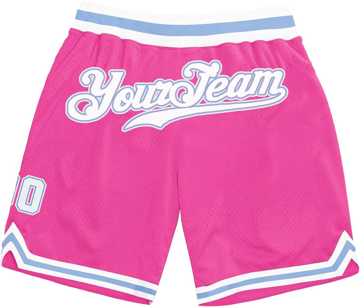 Custom Basketball Shorts Stitched Name Number Sports Shorts Personalized Basketball Shorts for Women Men