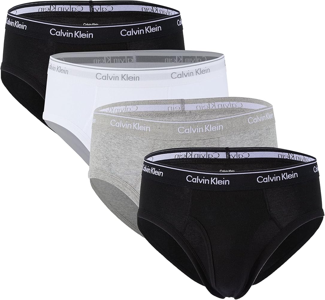 Calvin Klein Men`s Classic Fit Cotton Low Rise Briefs 4 Pack