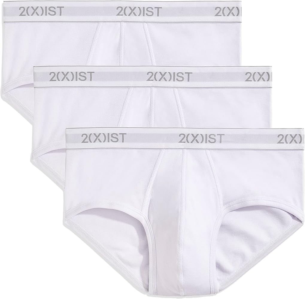 2(X)IST Men's Essential Cotton Contour Pouch Brief 3-Pack