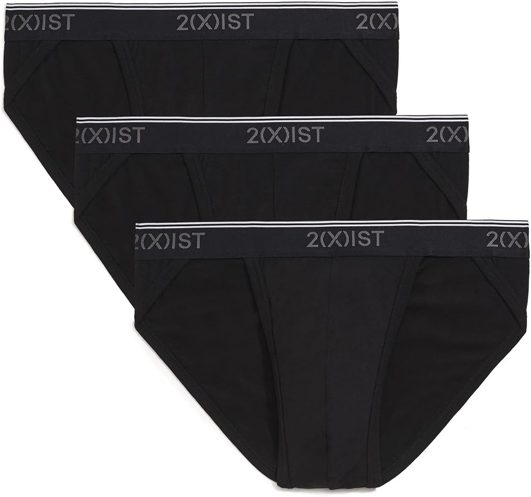 2(X)IST Men's Cotton Stretch Sport Brief 3-Pack