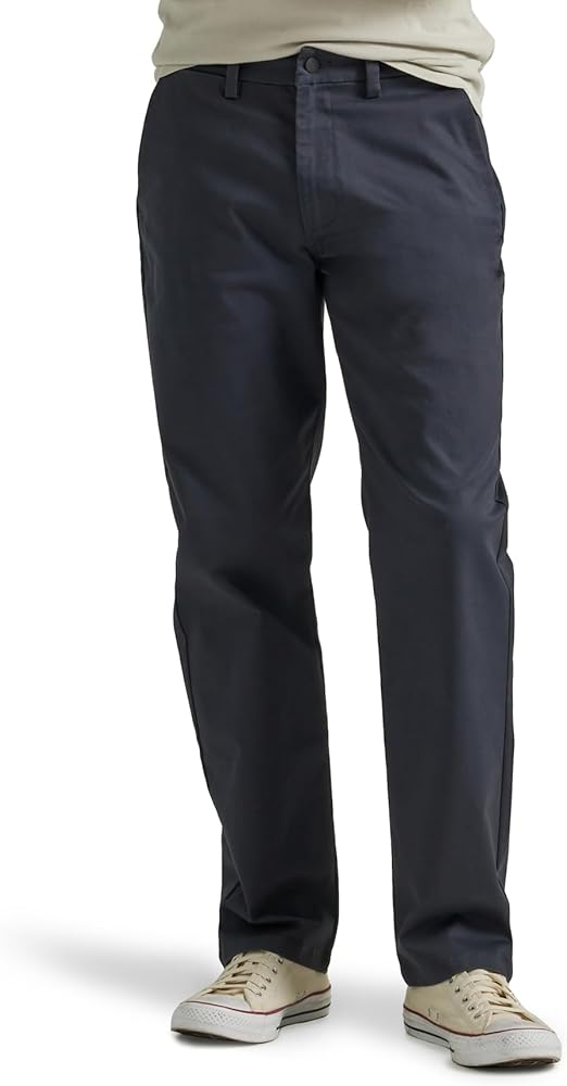 Lee Men's Flat Front Relaxed Straight Pant