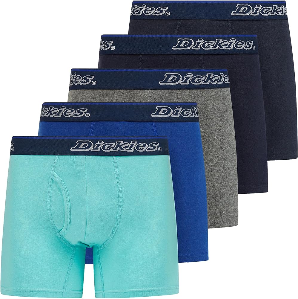 Dickies Mens Boxer Briefs Cotton Underwear for Men 5 Pack