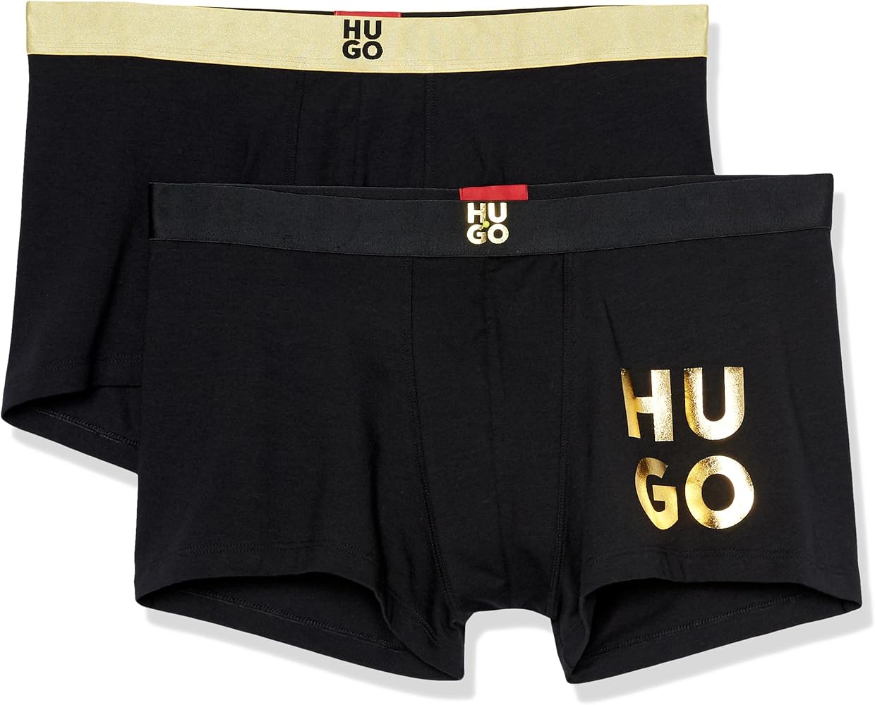 HUGO Men's Two Pack Trunk Gift Set with Metallic Branding