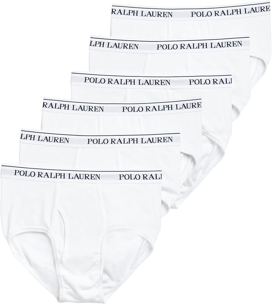 POLO RALPH LAUREN 6-Pack Classic Fit Cotton Mid-Rise Briefs