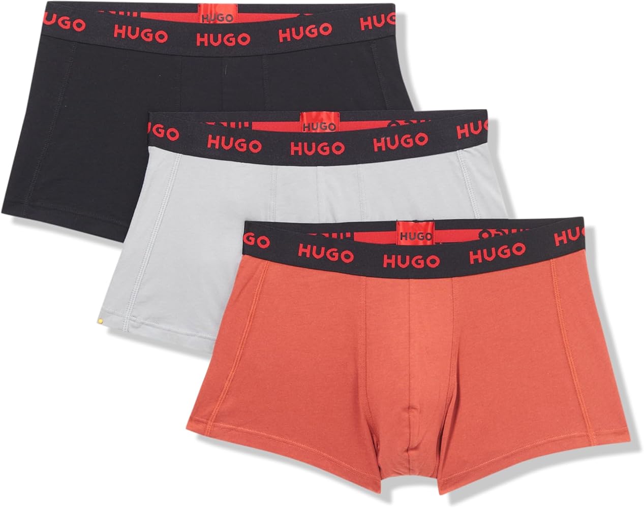 HUGO Men's 3 Pack Stretch Cotton Trunk