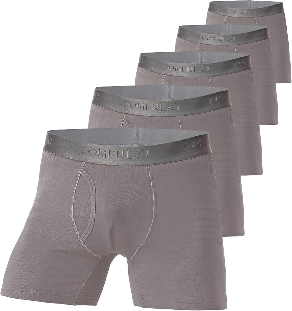 Comfneat Men's 5-Pack One Size Boxer Briefs