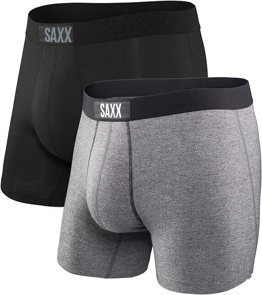 SAXX Underwear Co. - Men's Vibe Super Soft Boxer Brief 2Pk With Built-In Pouch Support - Underwear For Men