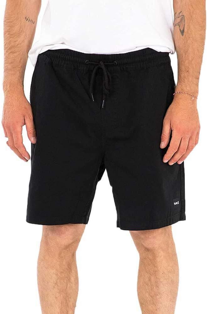 Hurley Mens Pleasure Point Volley 18" Shorts, Black, S