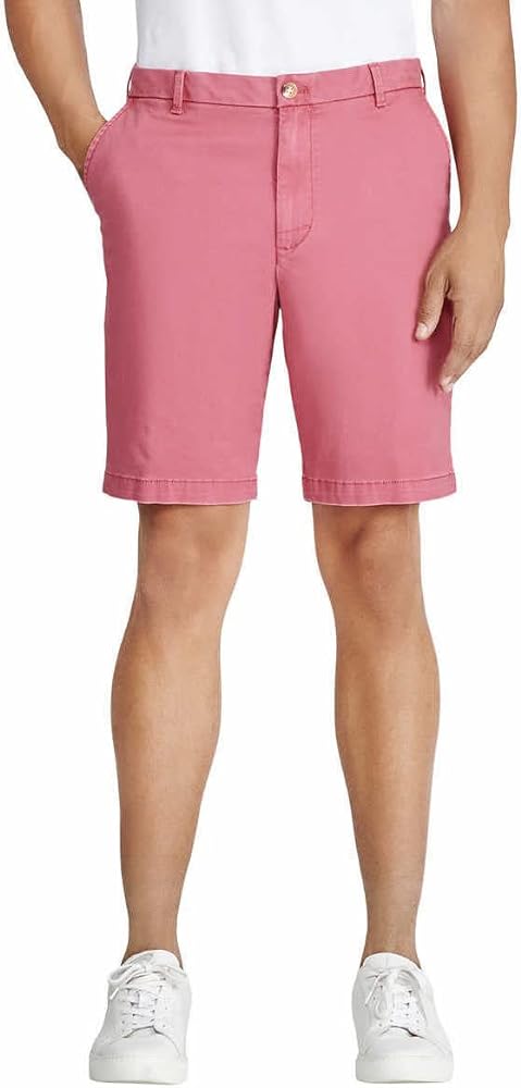 IZOD Mens Mid-Weight Saltwater Flat Front Stretch Chino Short (as1, Waist, Numeric_36, Regular, Red)