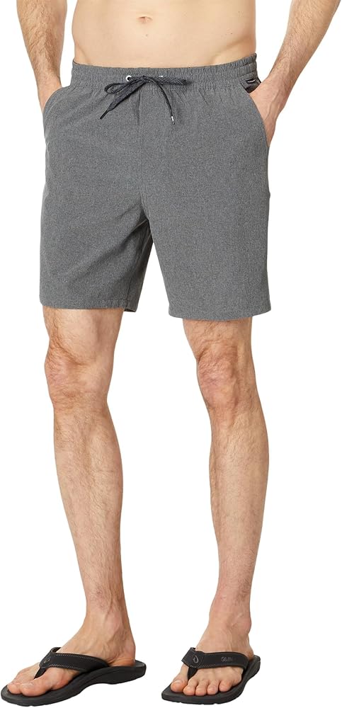 Quiksilver Men's Taxer Heather Amphibian 18 Hybrid Short