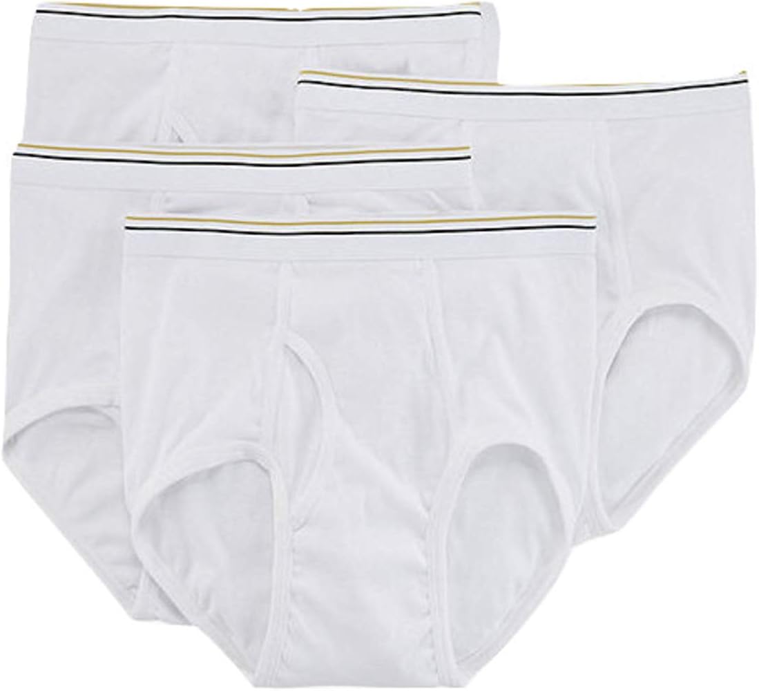 Stafford 4 Pack 100% Cotton Full-Cut Briefs White