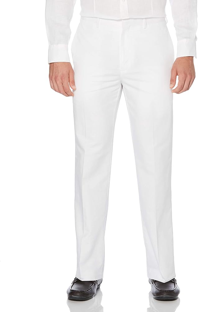 Cubavera Men's Linen and Cotton Herringbone Textured Pants (Waist Size 30 - 54 Big & Tall)