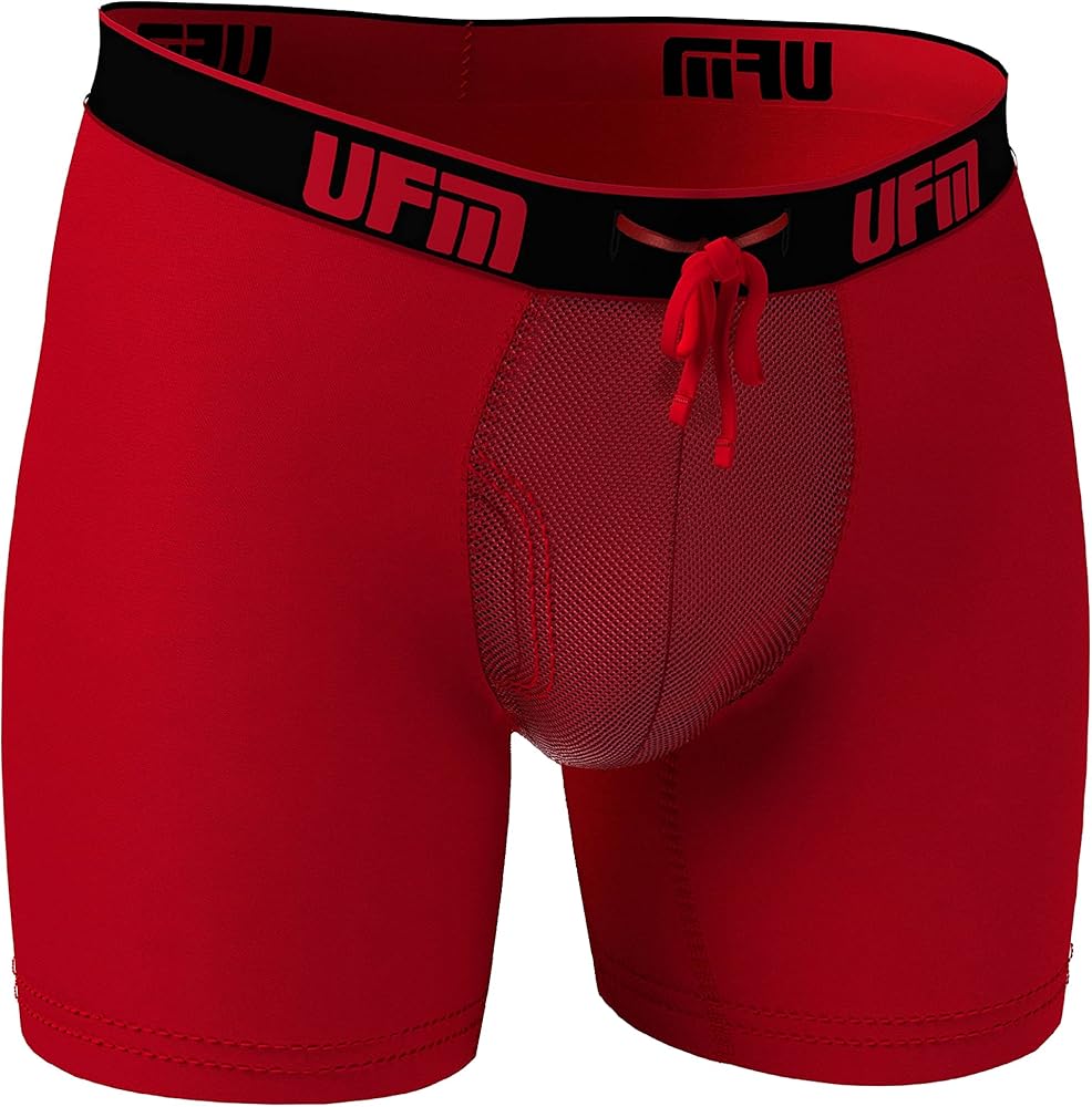 UFM Men’s Polyester Boxer Brief w/Patented Adjustable Support Pouch Regular