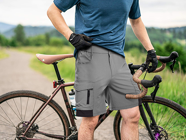 MEN''S HIKING SHORTS LIGHT GREY