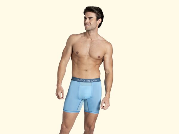 Man wearing underwear from Fruit of the Loom Getaway Collection